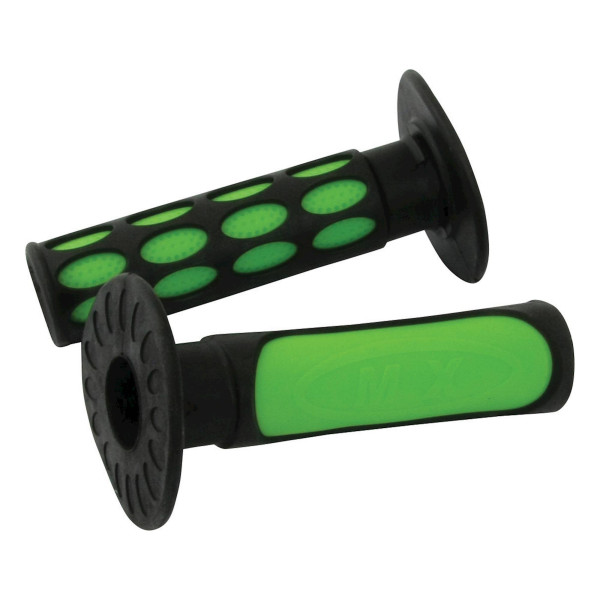 Bike It Bike it 2-tone mx grips green / black